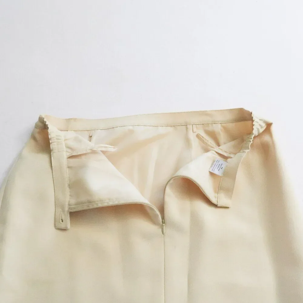 Emily Light Yellow Skirt Suit Size 12
